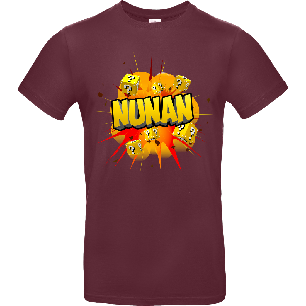 Nunan Nunan - Explosion T-Shirt B&C EXACT 190 - Bordeaux