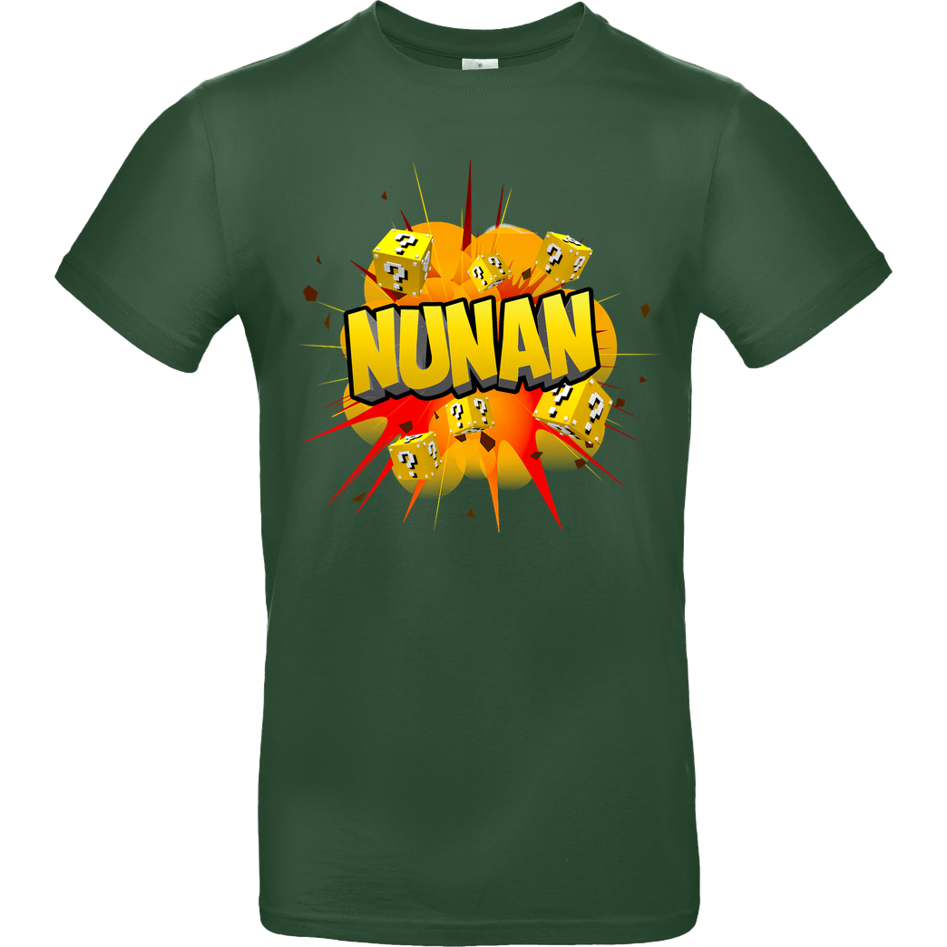 Nunan Nunan - Explosion T-Shirt B&C EXACT 190 - Flaschengrün
