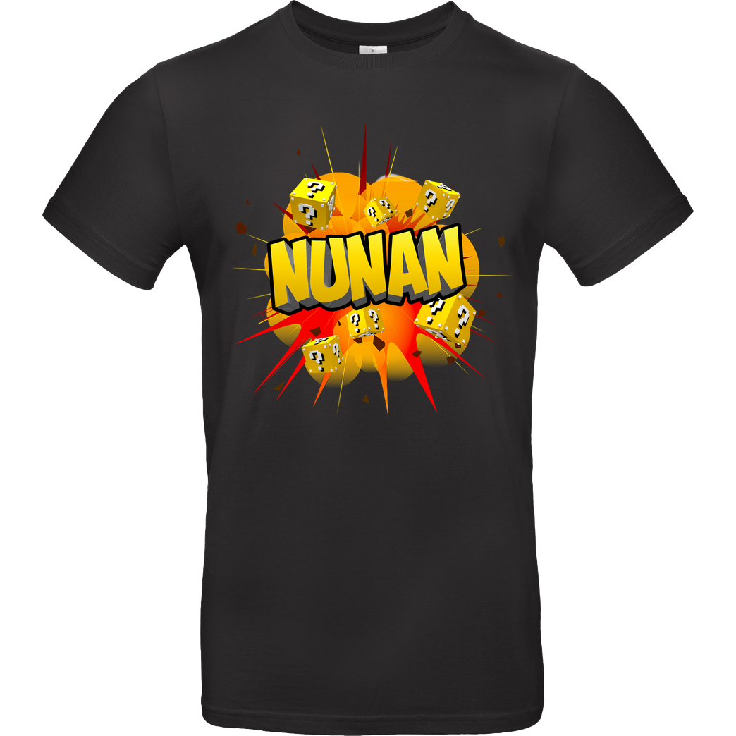 Nunan Nunan - Explosion T-Shirt B&C EXACT 190 - Schwarz