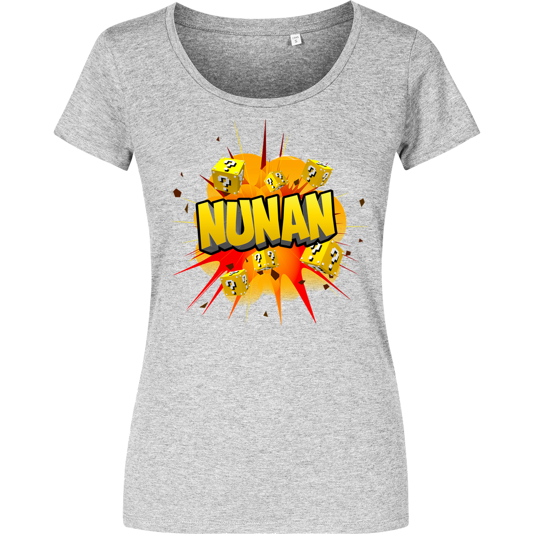 Nunan Nunan - Explosion T-Shirt Damenshirt heather grey