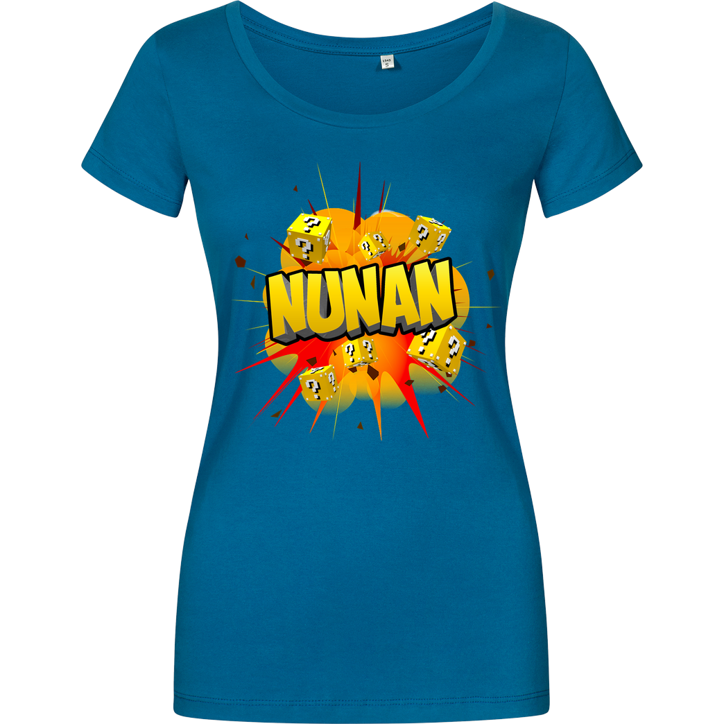 Nunan Nunan - Explosion T-Shirt Damenshirt petrol