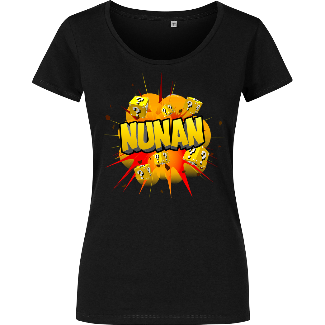 Nunan Nunan - Explosion T-Shirt Damenshirt schwarz