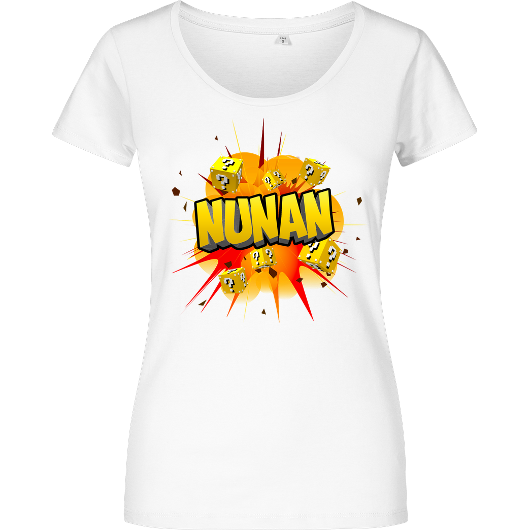 Nunan Nunan - Explosion T-Shirt Damenshirt weiss