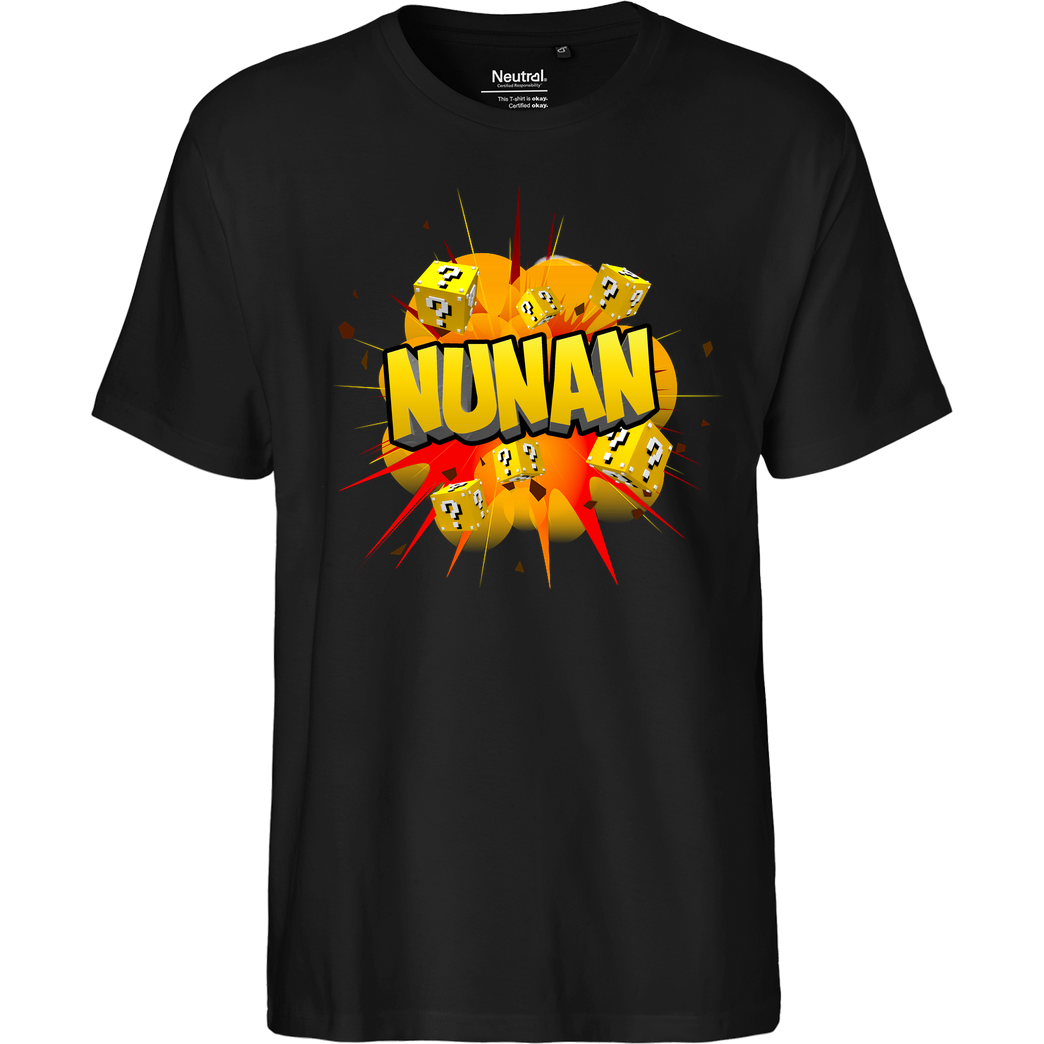 Nunan Nunan - Explosion T-Shirt Fairtrade T-Shirt - schwarz