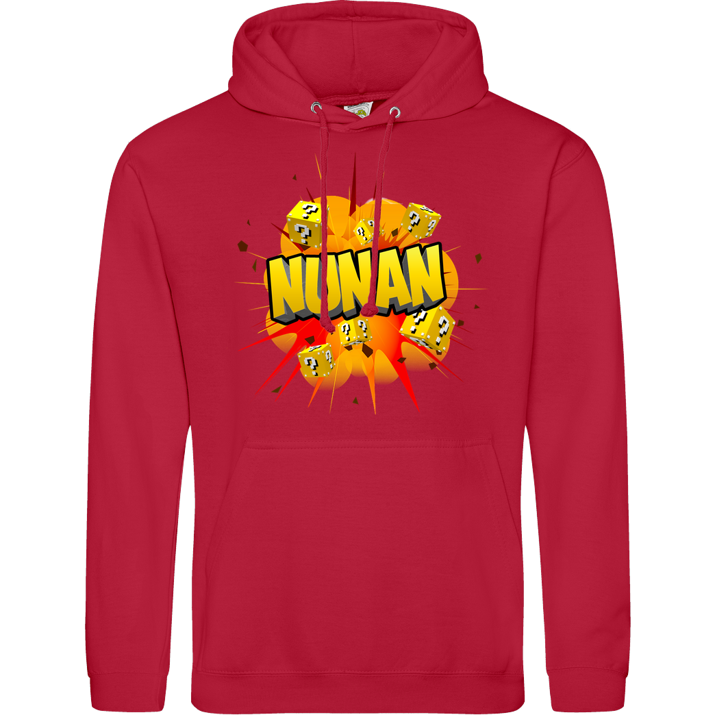 Nunan Nunan - Explosion Sweatshirt JH Hoodie - Rot