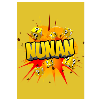 Nunan - Explosion Kunstdruck gelb