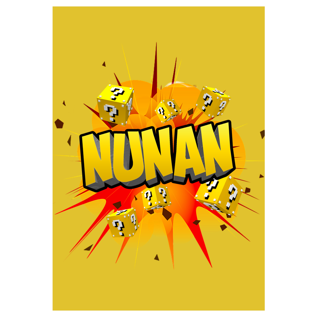 Nunan Nunan - Explosion Druck Kunstdruck gelb