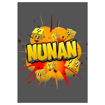 Nunan - Explosion Kunstdruck grau
