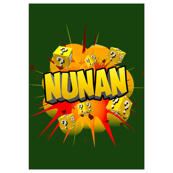 Nunan - Explosion Kunstdruck grün
