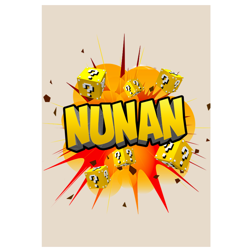 Nunan Nunan - Explosion Druck Kunstdruck sand