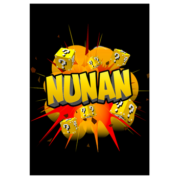 Nunan - Explosion Kunstdruck schwarz