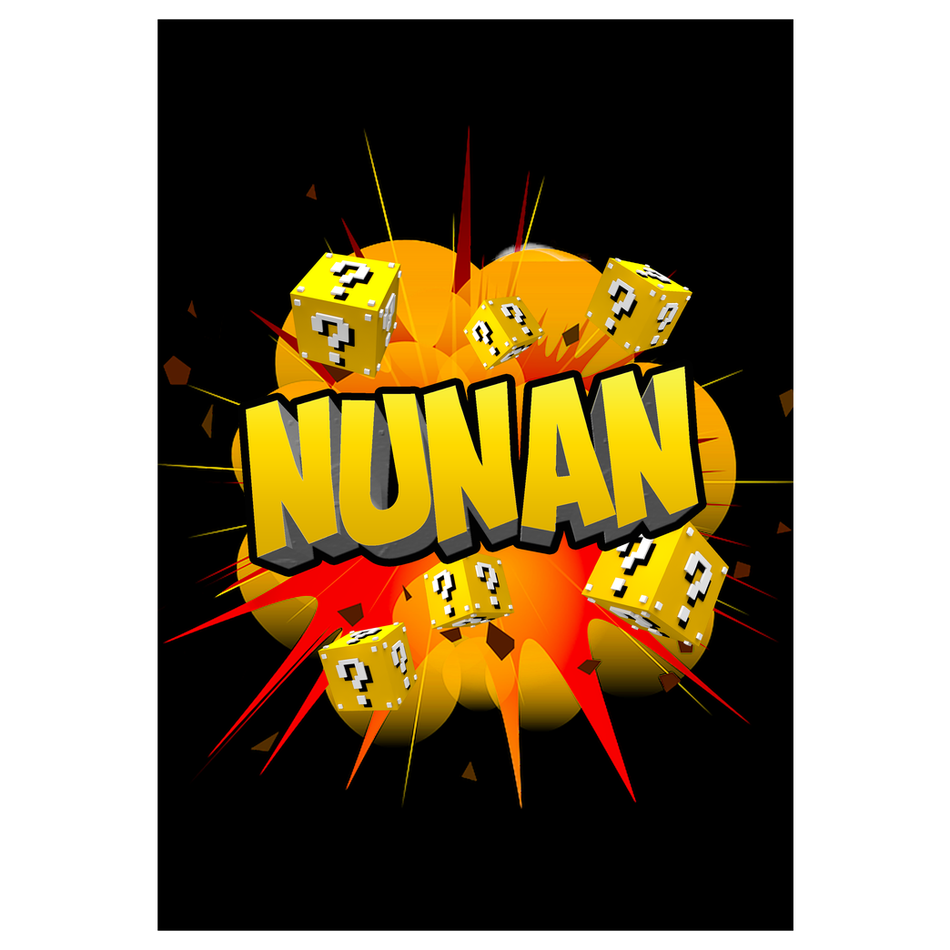 Nunan Nunan - Explosion Druck Kunstdruck schwarz
