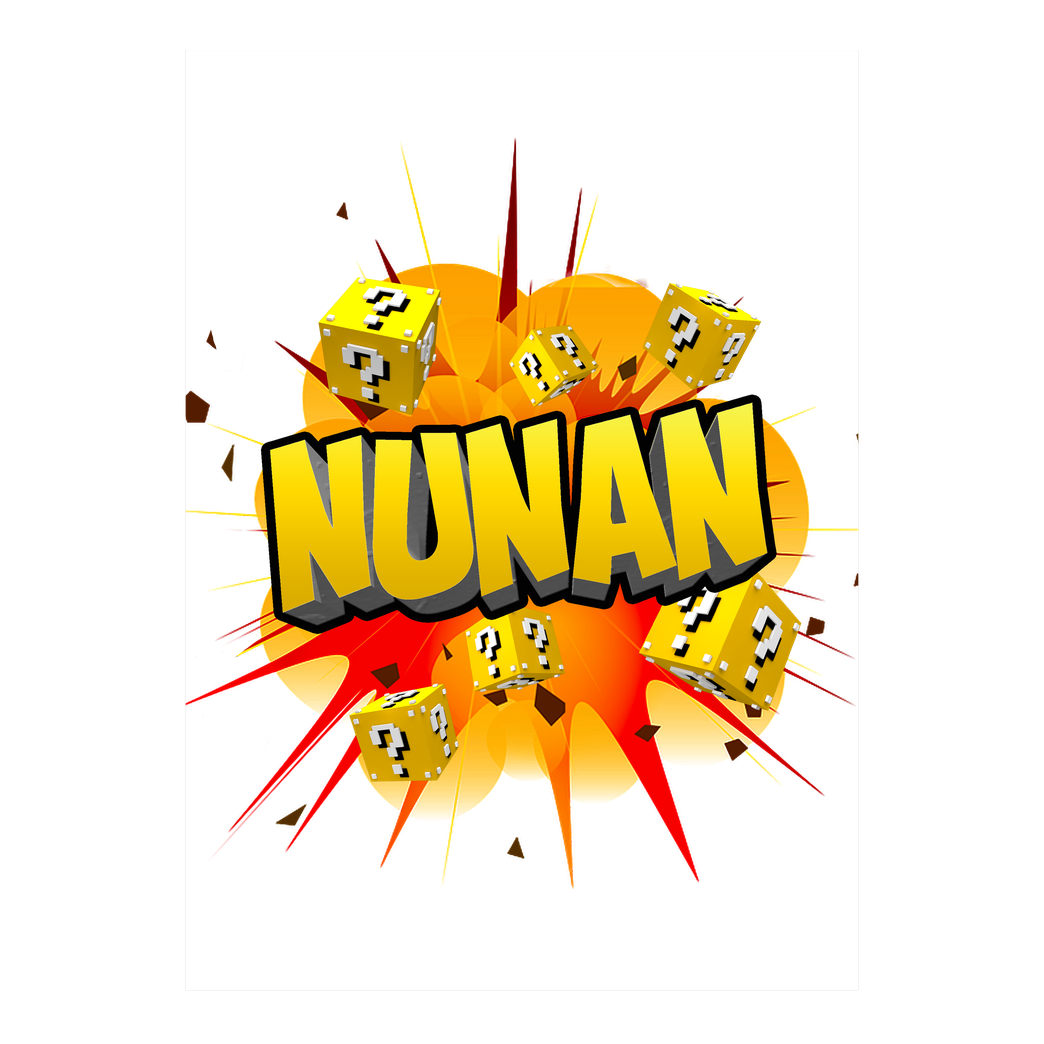 Nunan Nunan - Explosion Druck Kunstdruck weiss