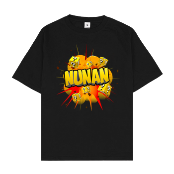 Nunan - Explosion Oversize T-Shirt - Schwarz