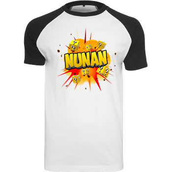 Nunan - Explosion Raglan-Shirt weiß