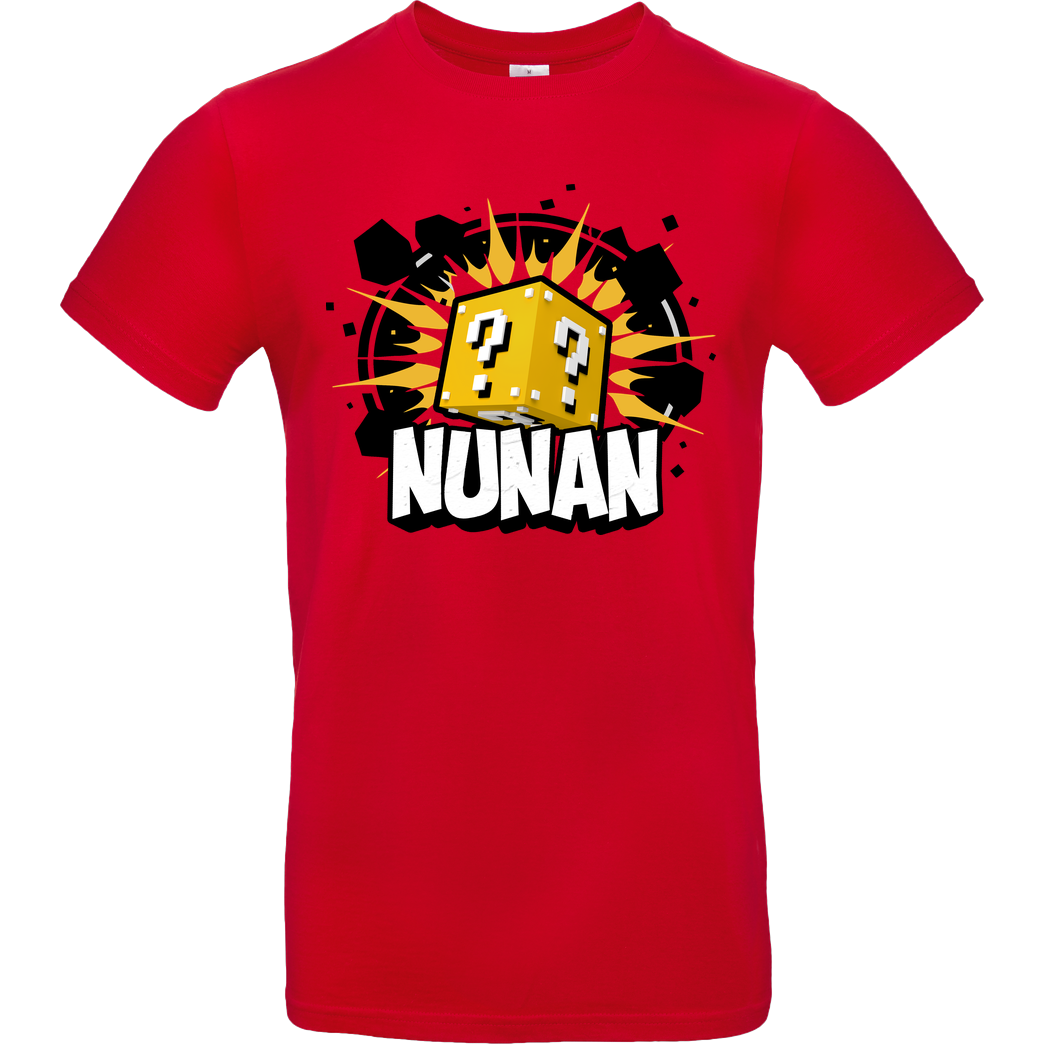 Nunan Nunan - Würfel T-Shirt B&C EXACT 190 - Rot