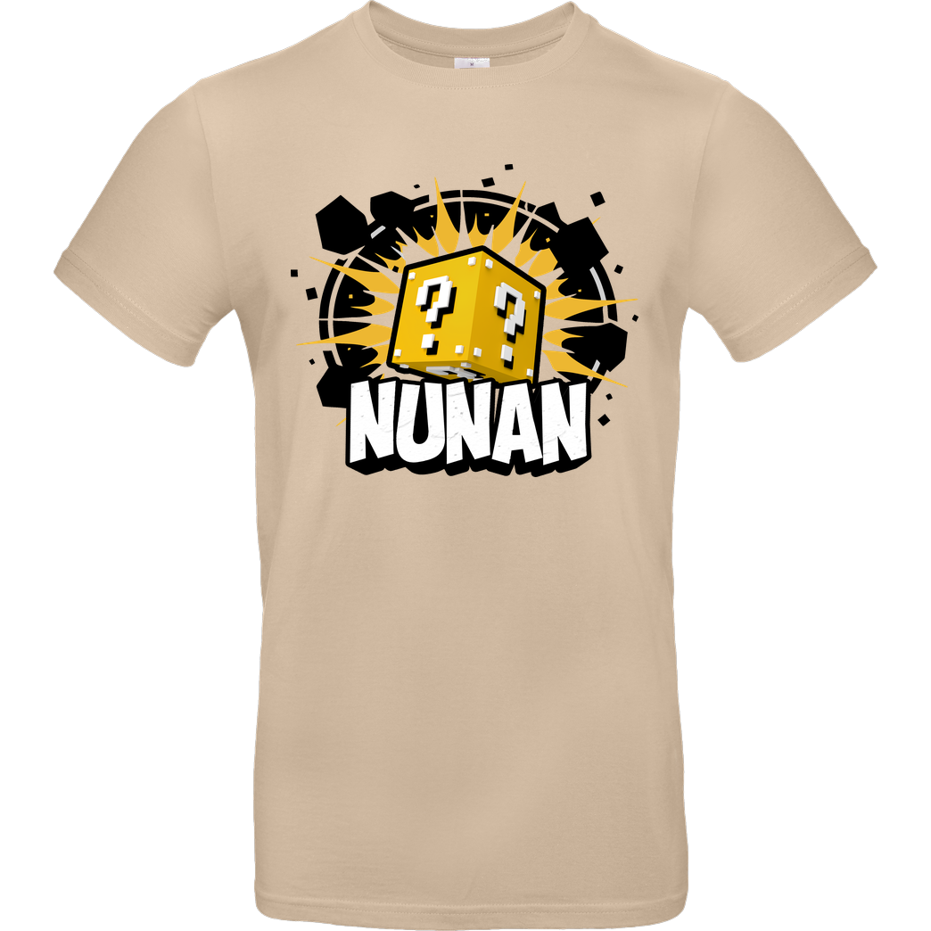 Nunan Nunan - Würfel T-Shirt B&C EXACT 190 - Sand