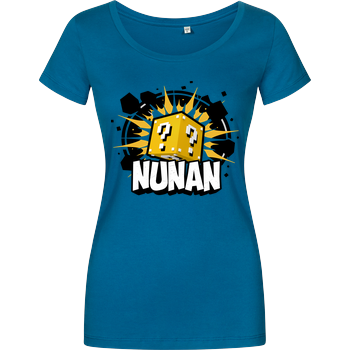 Nunan - Würfel Damenshirt petrol