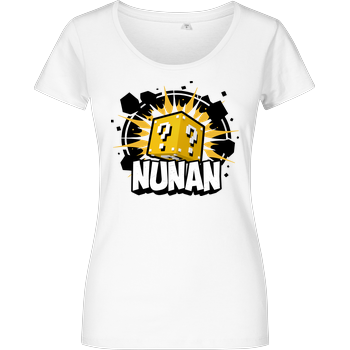Nunan - Würfel Damenshirt weiss