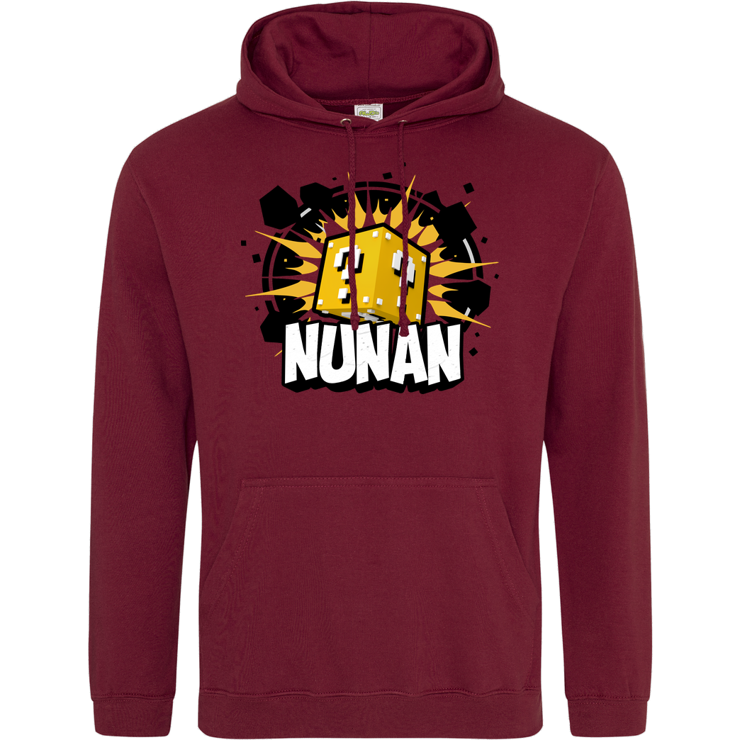 Nunan Nunan - Würfel Sweatshirt JH Hoodie - Bordeaux