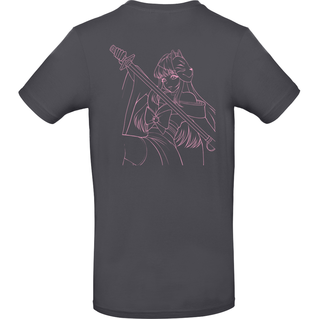 Nyalina Nyalina - Katana pink T-Shirt B&C EXACT 190 - Dark Grey