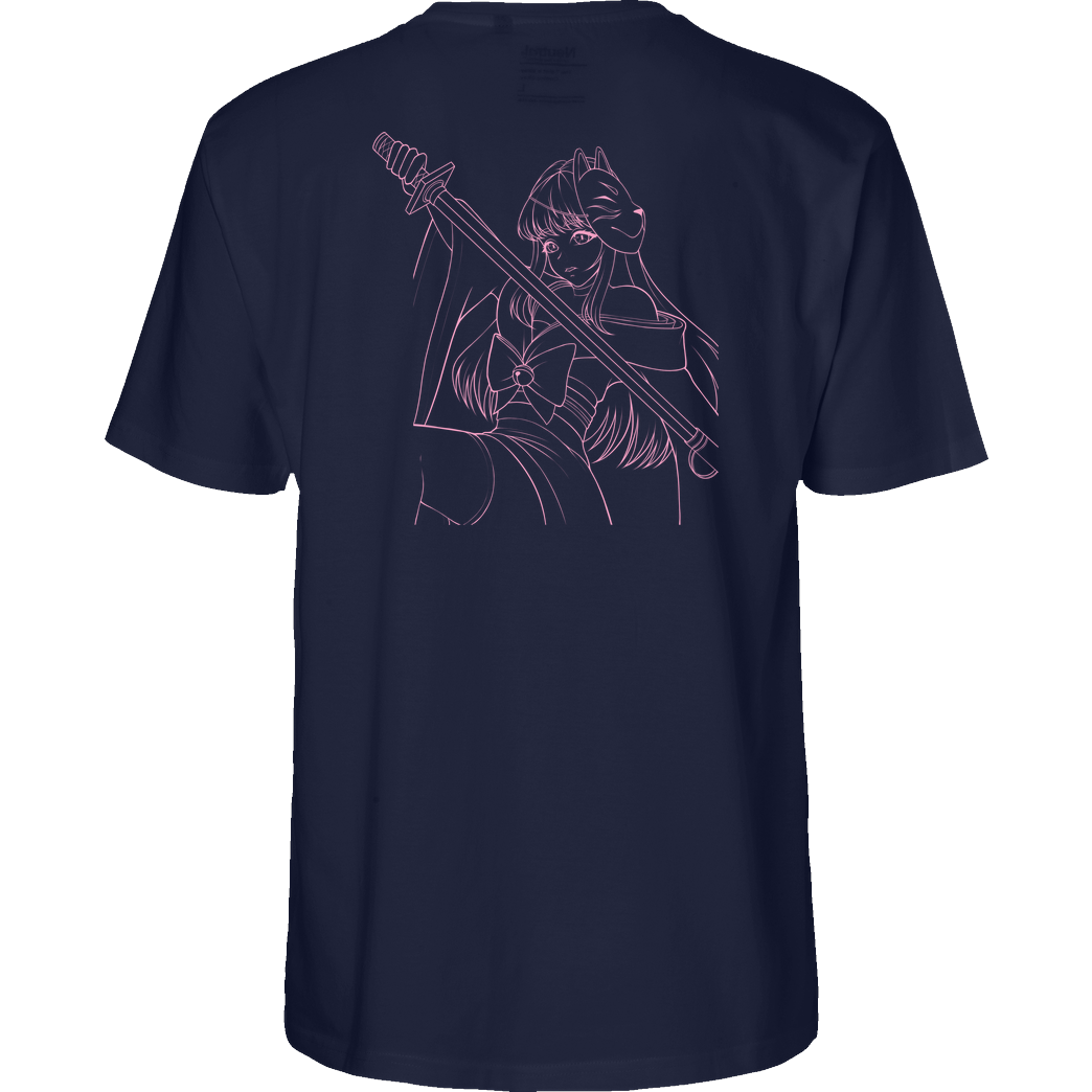 Nyalina Nyalina - Katana pink T-Shirt Fairtrade T-Shirt - navy