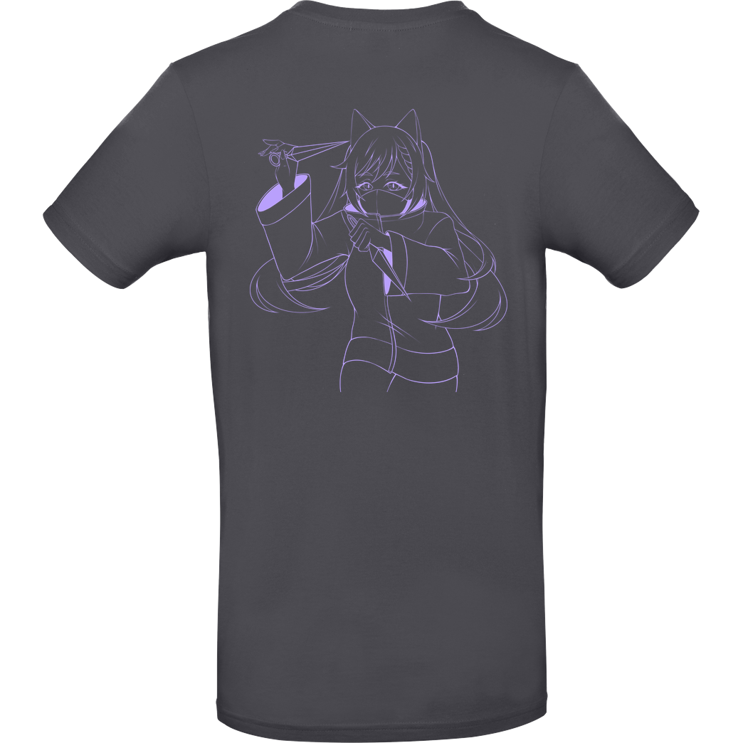 Nyalina Nyalina - Kunai purple T-Shirt B&C EXACT 190 - Dark Grey