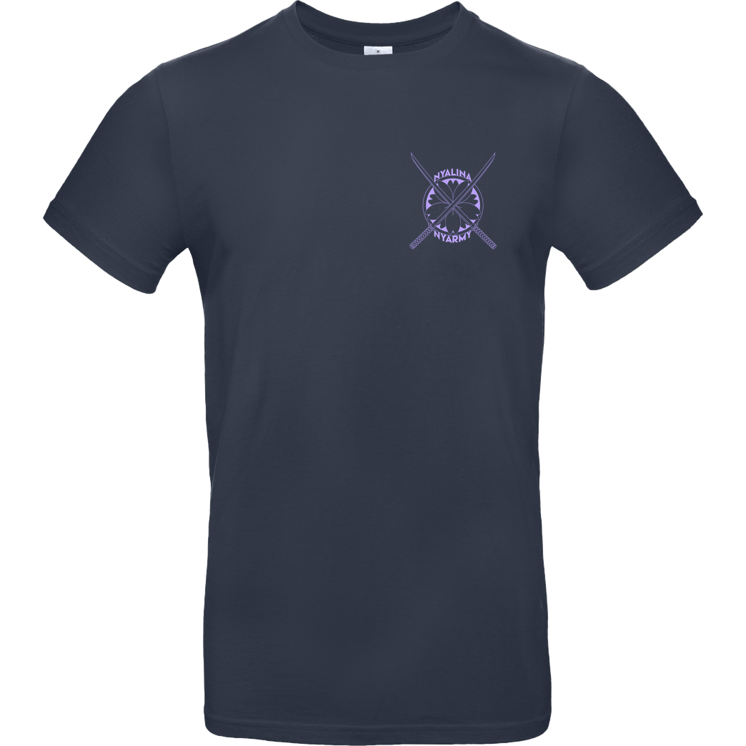 Nyalina Nyalina - Kunai purple T-Shirt B&C EXACT 190 - Navy