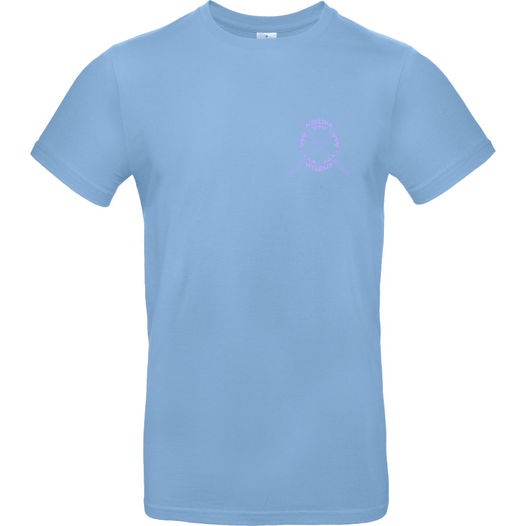 Nyalina Nyalina - Kunai purple T-Shirt B&C EXACT 190 - Hellblau