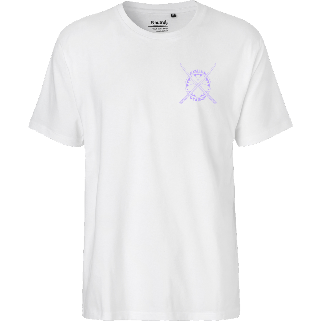 Nyalina Nyalina - Kunai purple T-Shirt Fairtrade T-Shirt - weiß