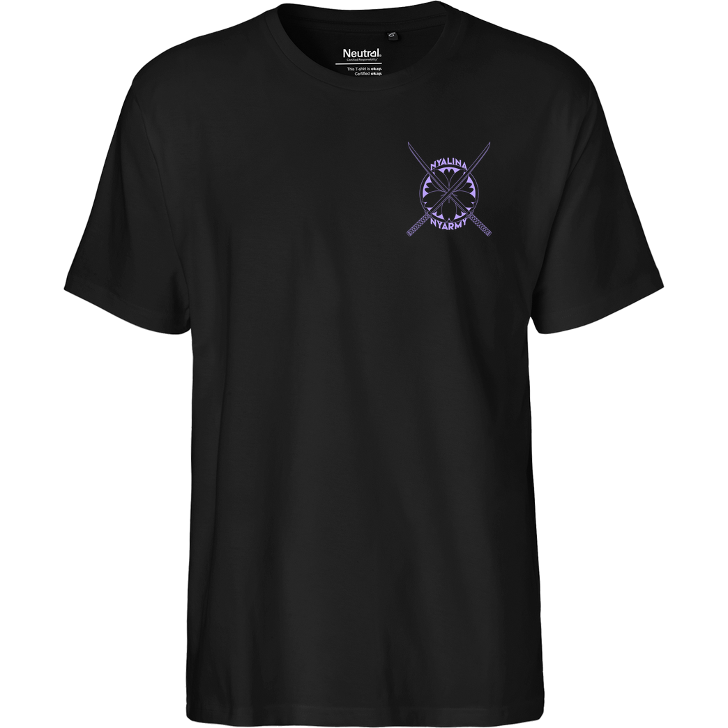 Nyalina Nyalina - Kunai purple T-Shirt Fairtrade T-Shirt - schwarz