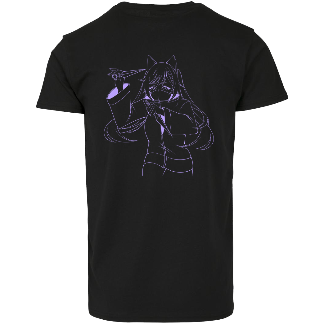 Nyalina Nyalina - Kunai purple T-Shirt Hausmarke T-Shirt  - Schwarz
