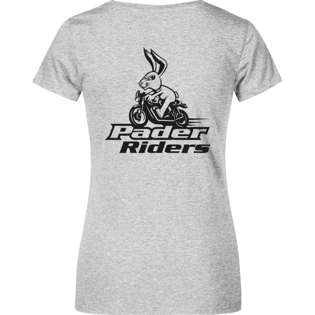 PaderRiders PaderRiders - Bunny T-Shirt Damenshirt heather grey