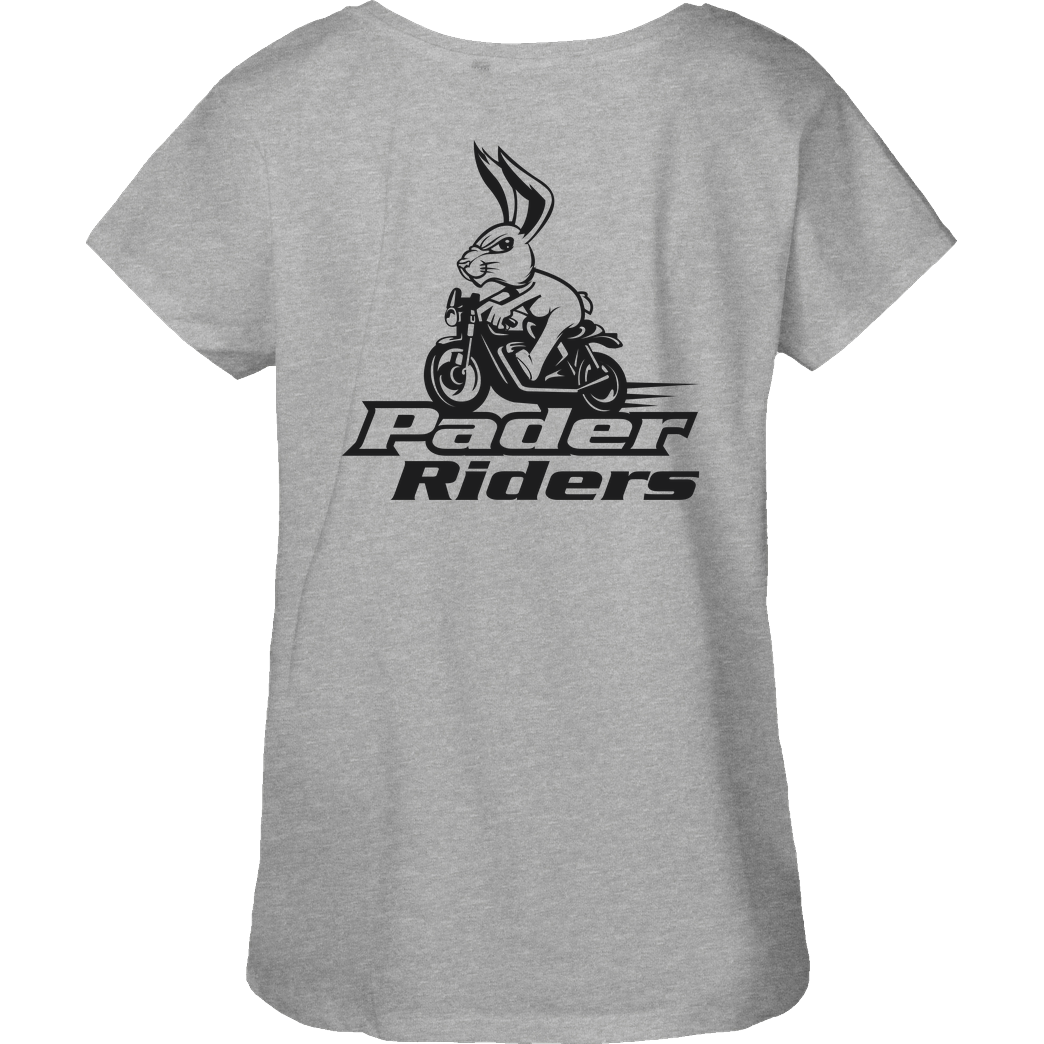 PaderRiders PaderRiders - Bunny T-Shirt Fairtrade Loose Fit Girlie - heather grey