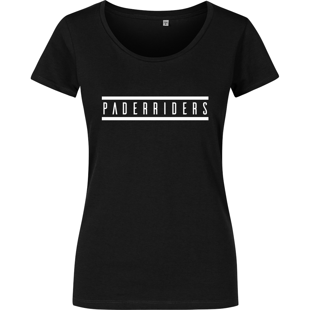 PaderRiders PaderRiders - Logo T-Shirt Damenshirt schwarz