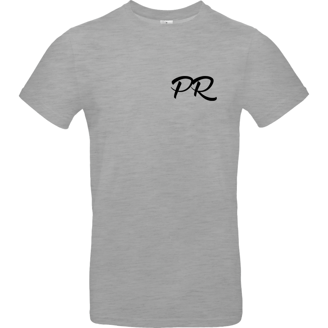 PaderRiders PaderRiders - PR Script Logo T-Shirt B&C EXACT 190 - heather grey
