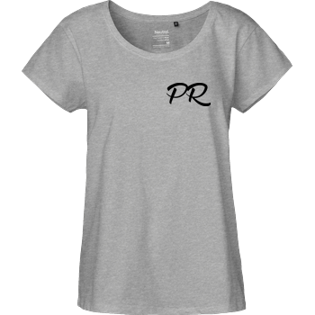 PaderRiders - PR Script Logo Fairtrade Loose Fit Girlie - heather grey