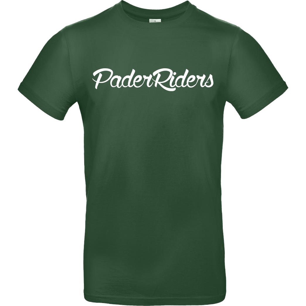 PaderRiders PaderRiders - Script Logo T-Shirt B&C EXACT 190 - Flaschengrün