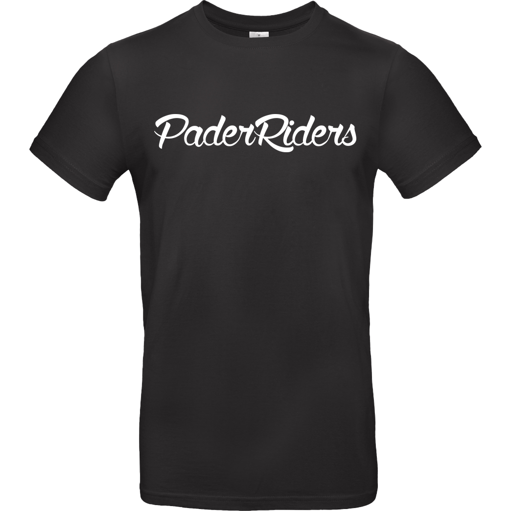 PaderRiders PaderRiders - Script Logo T-Shirt B&C EXACT 190 - Schwarz
