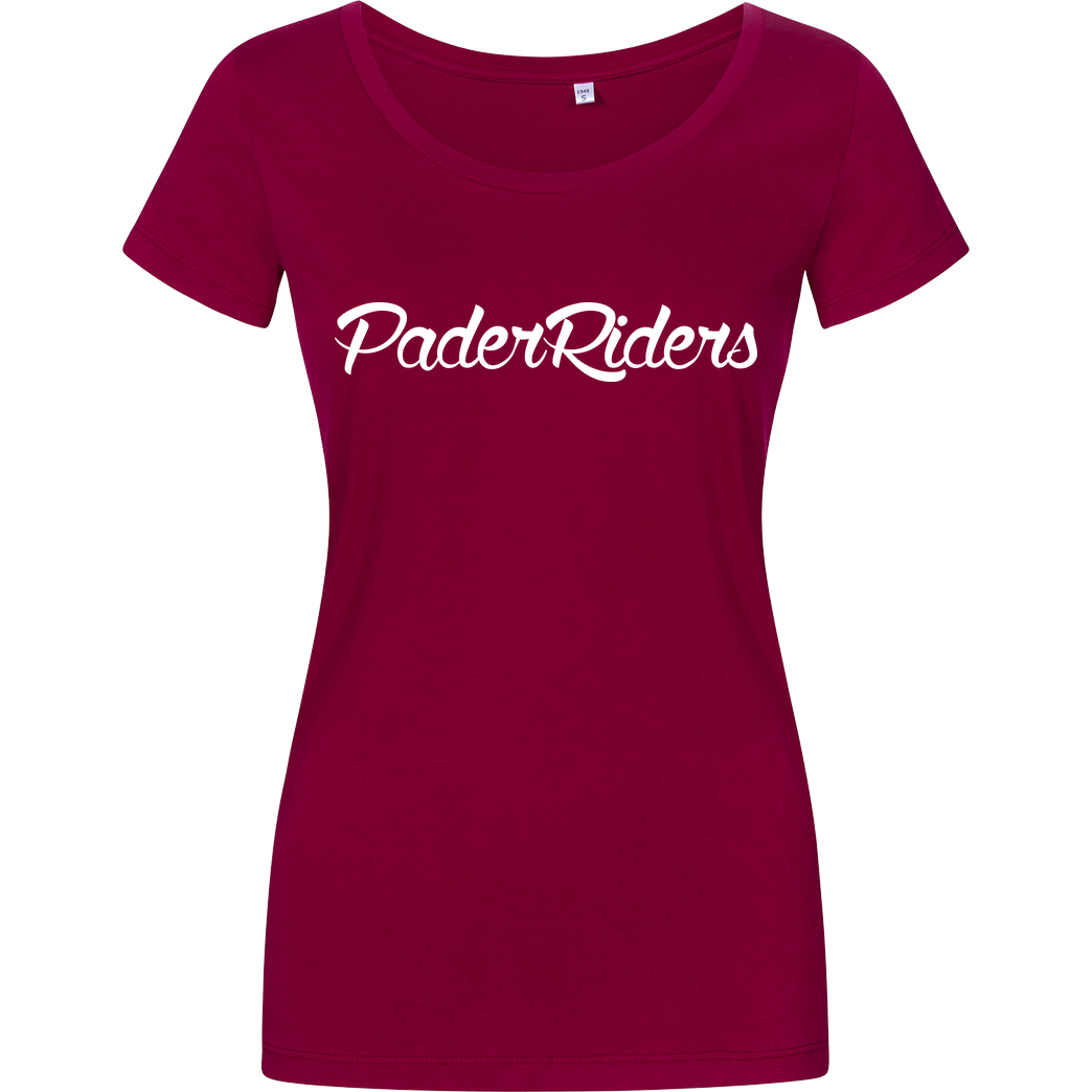 PaderRiders PaderRiders - Script Logo T-Shirt Damenshirt berry
