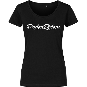 PaderRiders - Script Logo Damenshirt schwarz