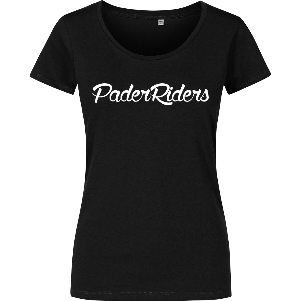 PaderRiders PaderRiders - Script Logo T-Shirt Damenshirt schwarz