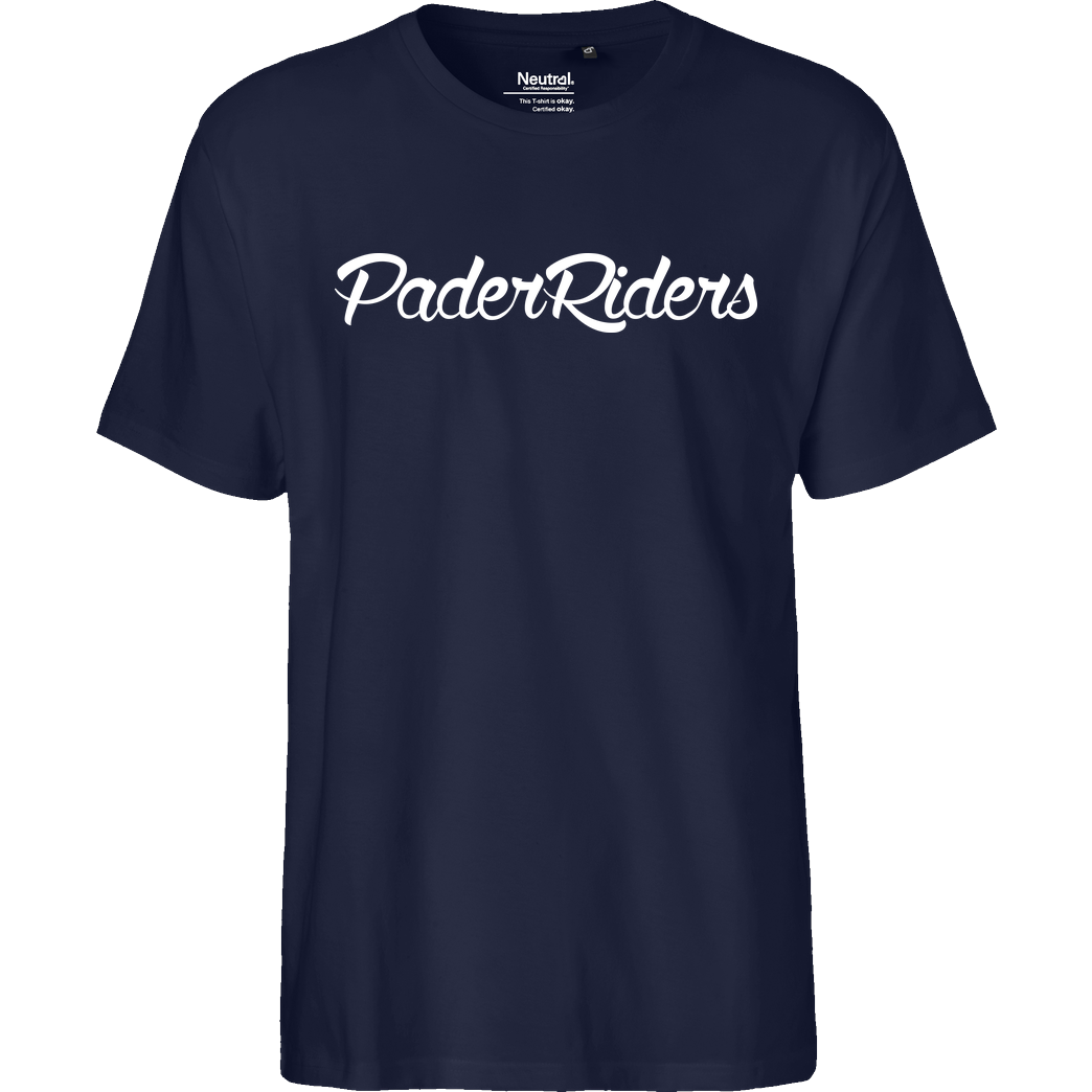 PaderRiders PaderRiders - Script Logo T-Shirt Fairtrade T-Shirt - navy