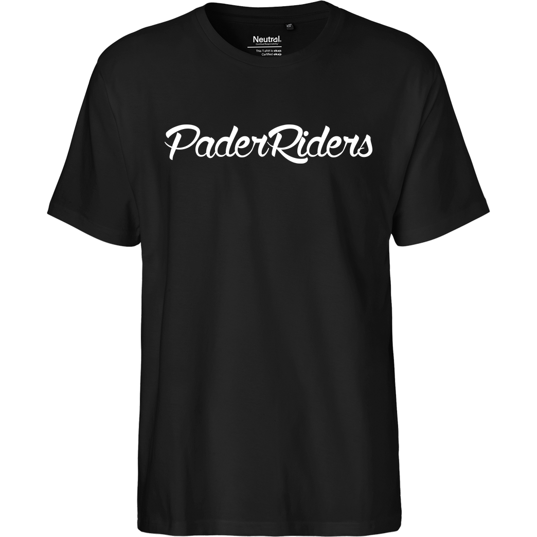 PaderRiders PaderRiders - Script Logo T-Shirt Fairtrade T-Shirt - schwarz