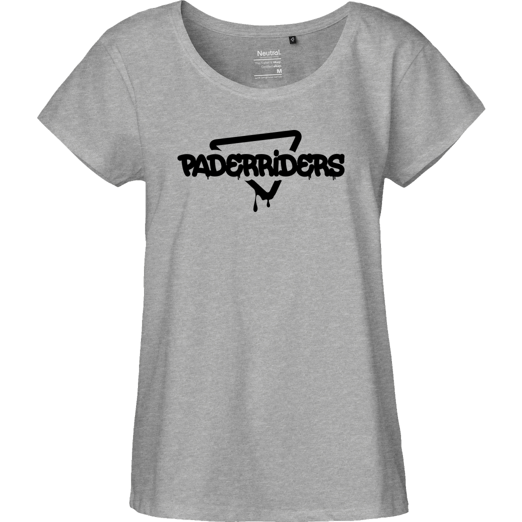 PaderRiders PaderRiders - Triangle T-Shirt Fairtrade Loose Fit Girlie - heather grey