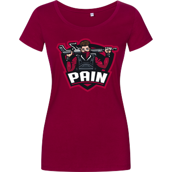 Pain - Logo Damenshirt berry
