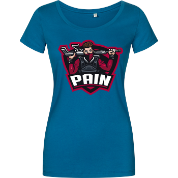 Pain - Logo Damenshirt petrol