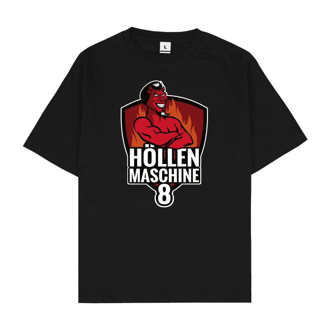 None PC-Welt - Höllenmaschine 8 T-Shirt Oversize T-Shirt - Schwarz