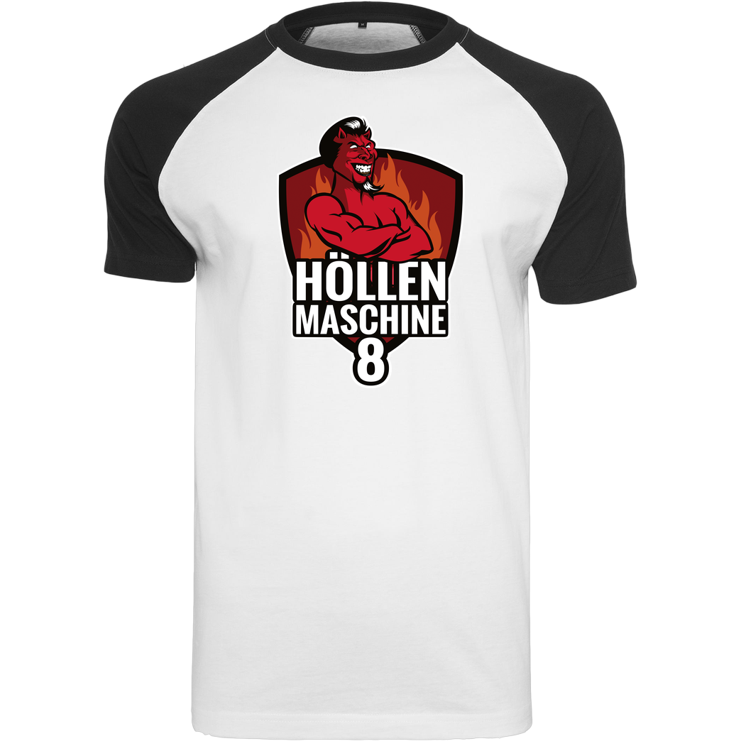 None PC-Welt - Höllenmaschine 8 T-Shirt Raglan-Shirt weiß