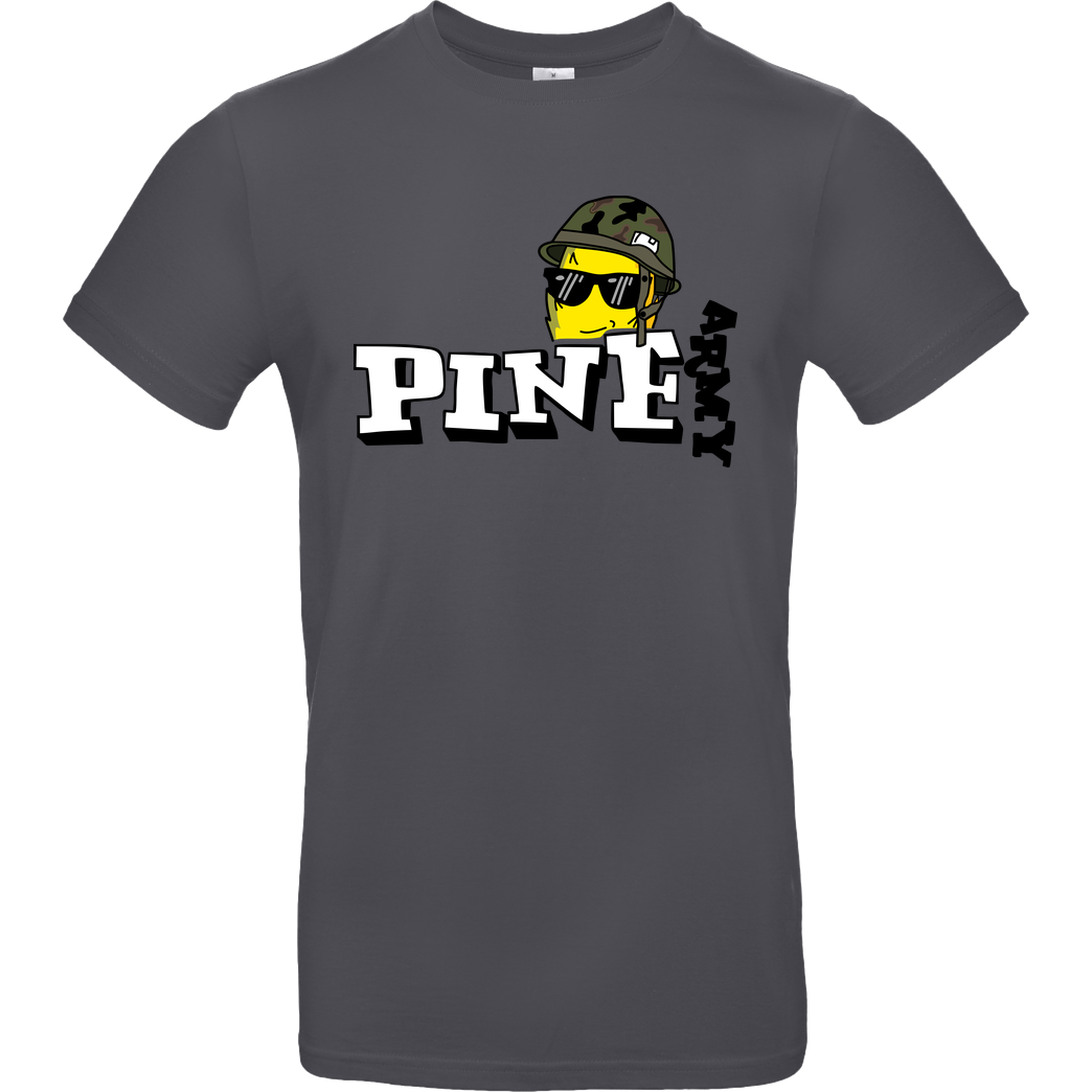 Pine Pine - Army T-Shirt B&C EXACT 190 - Dark Grey